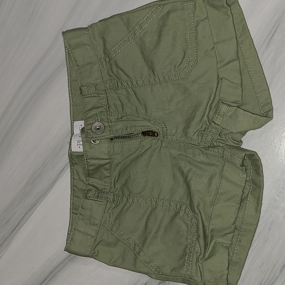 Army green shorts
